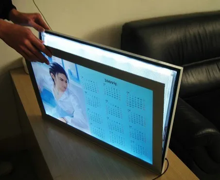 

A3 single side magnetic led lighted poster frames/led super slim magnet aluminium profile menu display