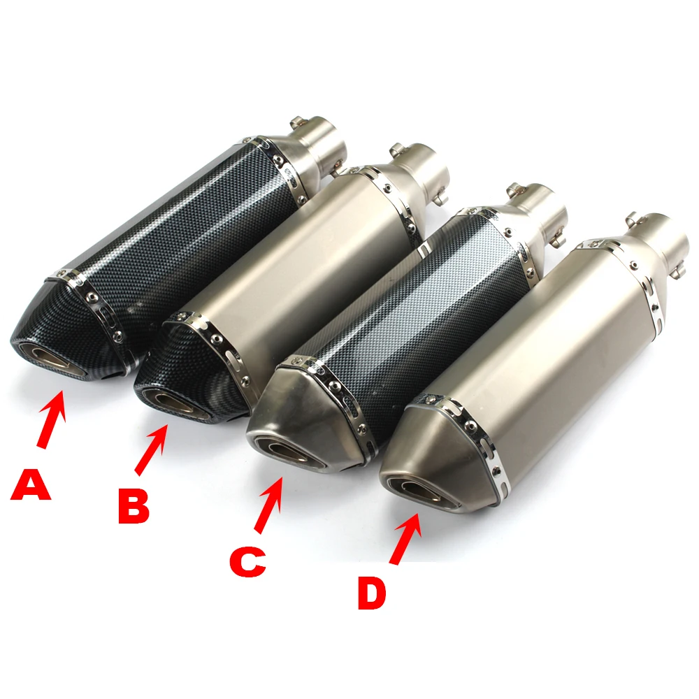 Моту средняя выхлопная труба мотоцикла круглый глушитель с выхлопом для SUZUKI GSXR