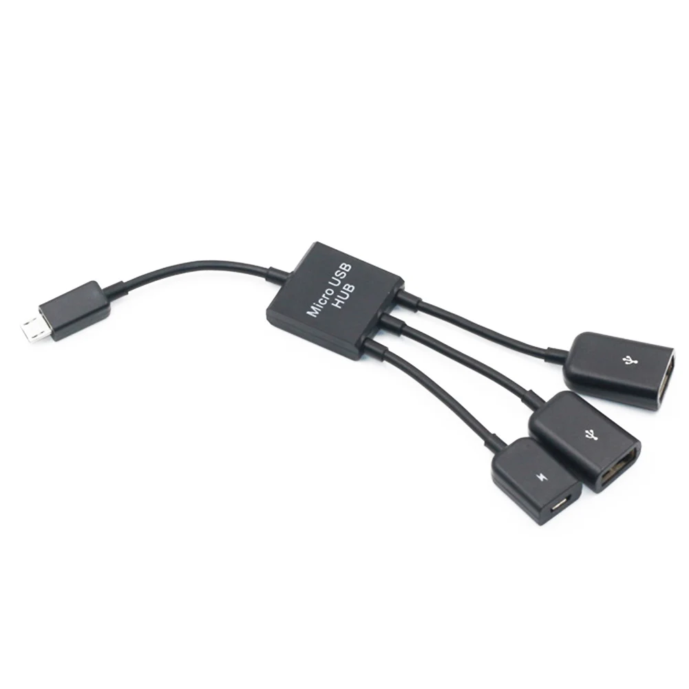 Новинка Лидер продаж 3 в 1 микро USB зарядка OTG концентратор кабель адаптер