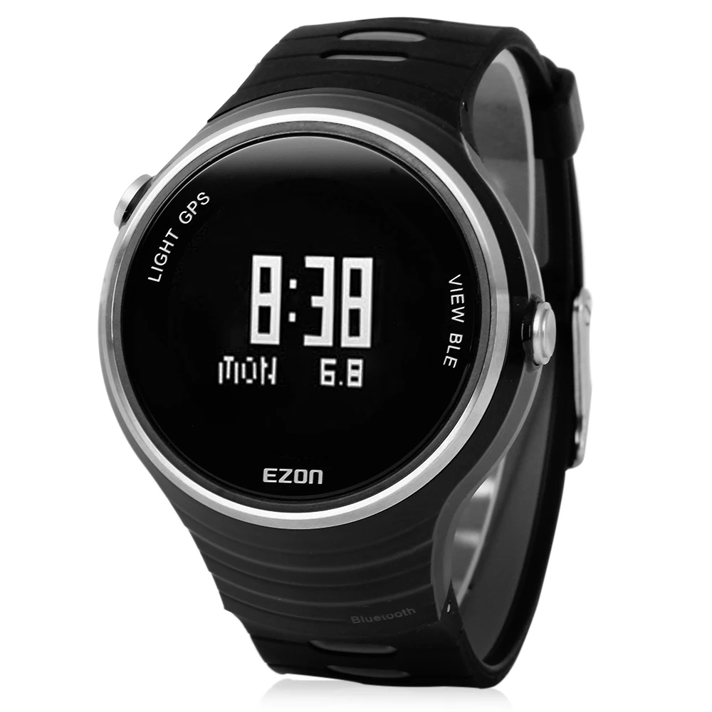 EZON G2 Мужской Bluetooth 4.0 Шагомер Запуск Спорт Смарт Часы GPS Приемник Температуры