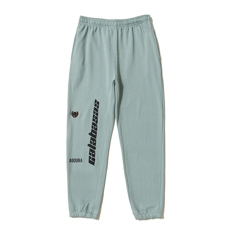 19SS Calabasas сезон 5 спортивные штаны для мужчин Вышивка Логотип Высокая улица хип хоп Kanye West джоггеры спортивные штаны сезон 5 брюки - Цвет: blue2