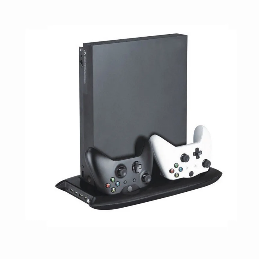 4 в 1 вертикальная подставка для Xbox one x с портами USB Hub + охлаждающий вентилятор док