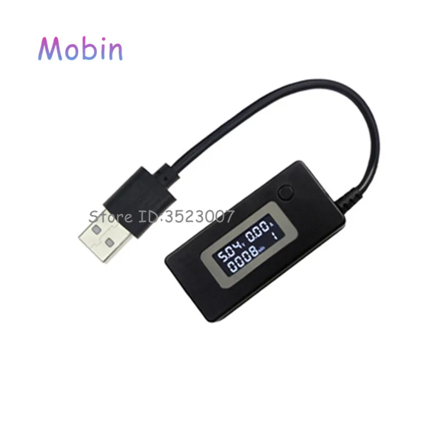 50 шт./лот цифровой ЖК вольтметр USB зарядное устройство doctor измеритель напряжения