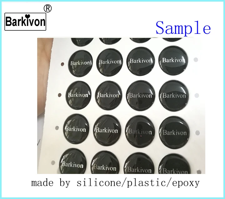 Barkivon диаметр 14 мм Плоская Круглая эмблема значок из пластика, силикона, резины наклейка для Ford для KIA для hyundai ключ замена логотипа
