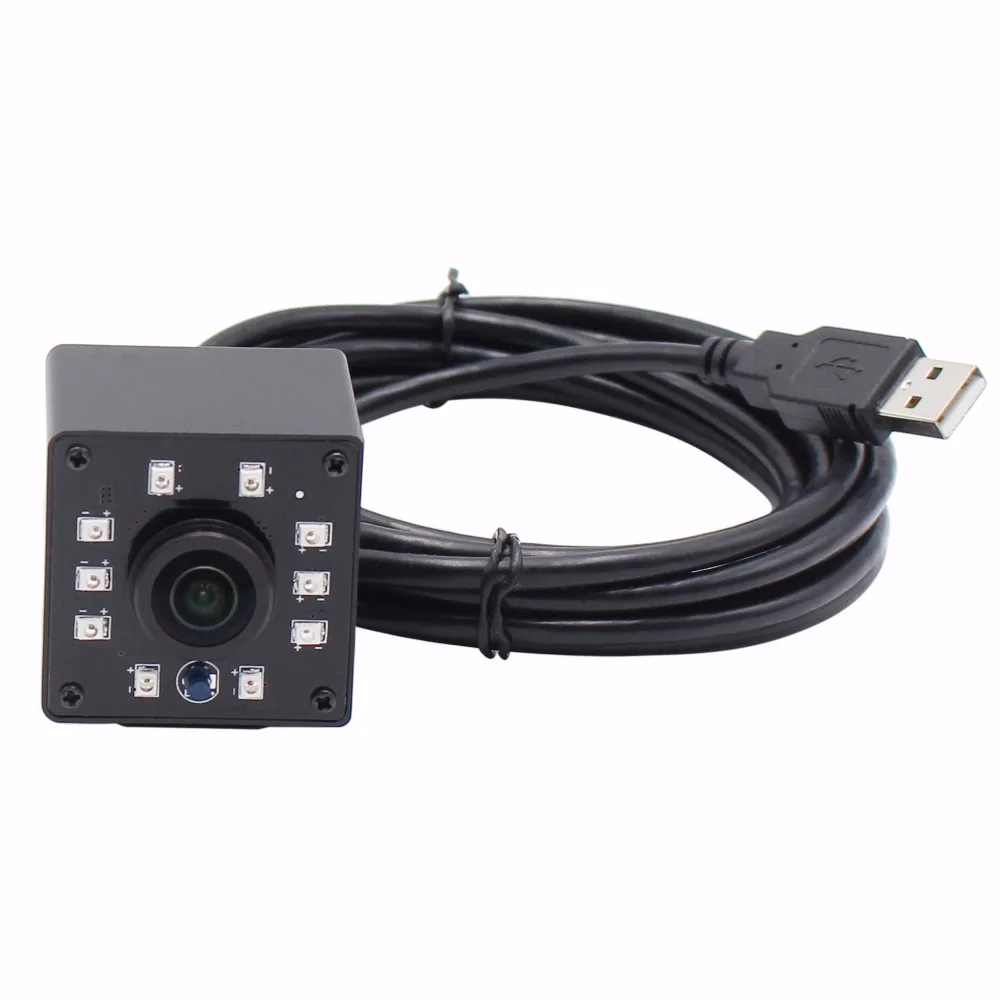 USB камера ночного видения рыбий глаз 1 56 мм H.264 30fps 1280x720 Ominivision OV9712 CMOS безопасности с
