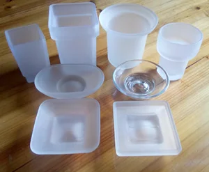 Стеклянные круглыемыльница с квадратным креплением, запасные части