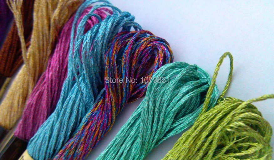 Бесплатная доставка популярная металлическая нить для вышивки крестиком 30