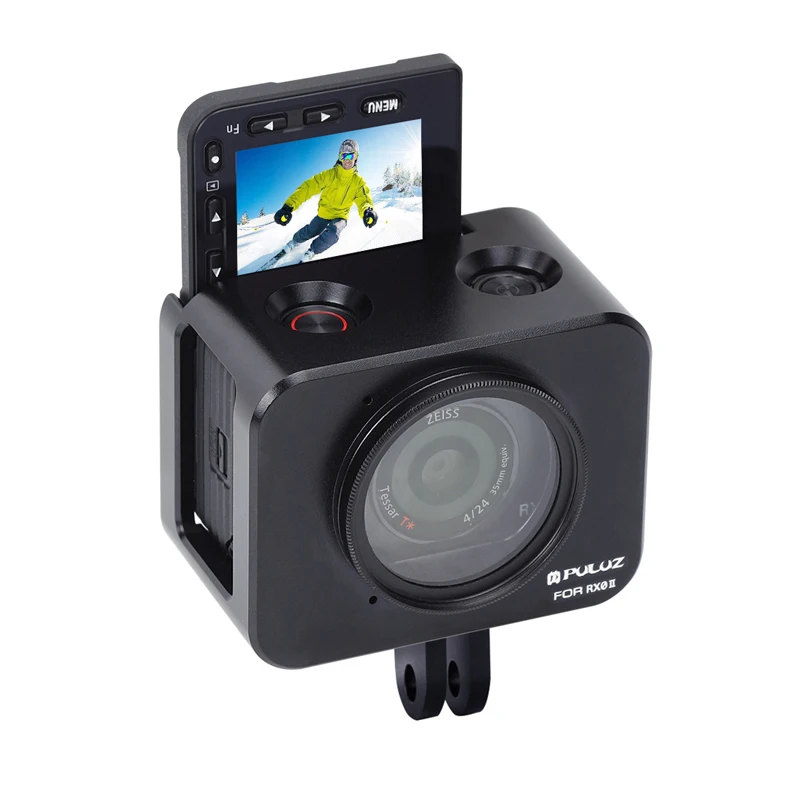 PULUZ PU386B для sony RX0 II алюминиевый сплав защитный чехол крышка с УФ фильтром объектив