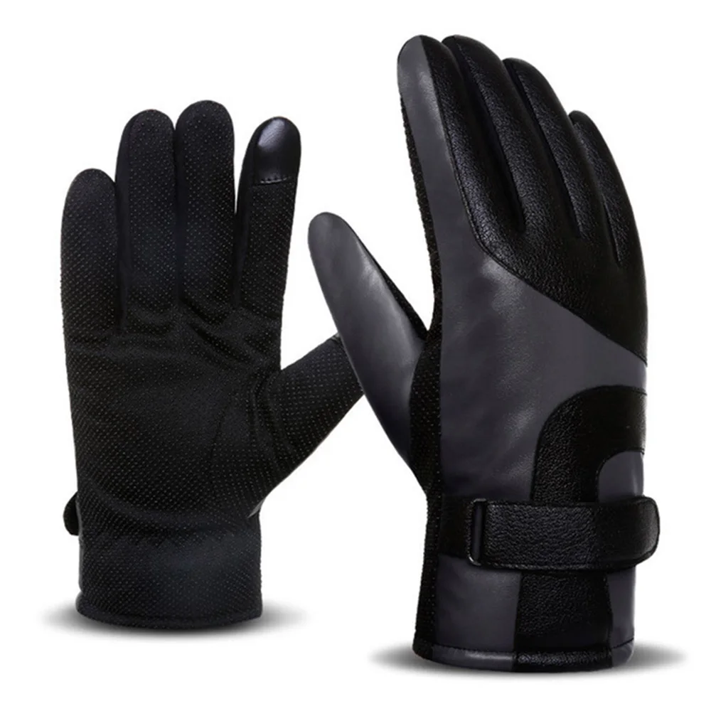 DB01-UG Grey Флисовые Мотоциклетные Перчатки Водонепроницаемые Guantes Moto с сенсорным экраном теплые зимние перчатки ветрозащитные перчатки мотоциклетные Черные Серые - Цвет: DB01-UG Grey