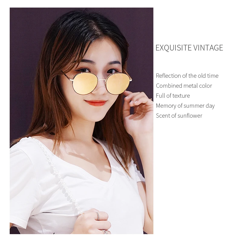 

ZENOTTIC Polarized Prescription Glasses Women Metal Retro Round Sunglasses UV400 Polaroid Eyewear Diopter Sports Driving Glasses