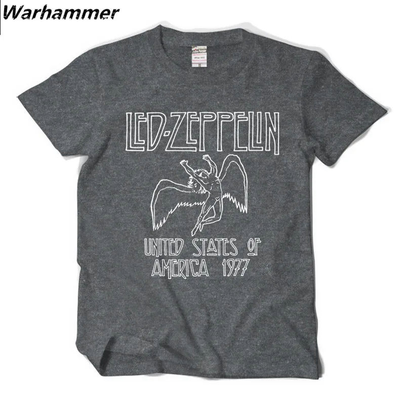 Led Zeppelin 1977 тур футболка Для мужчин рок н ролл вентилятор Повседневное Детская