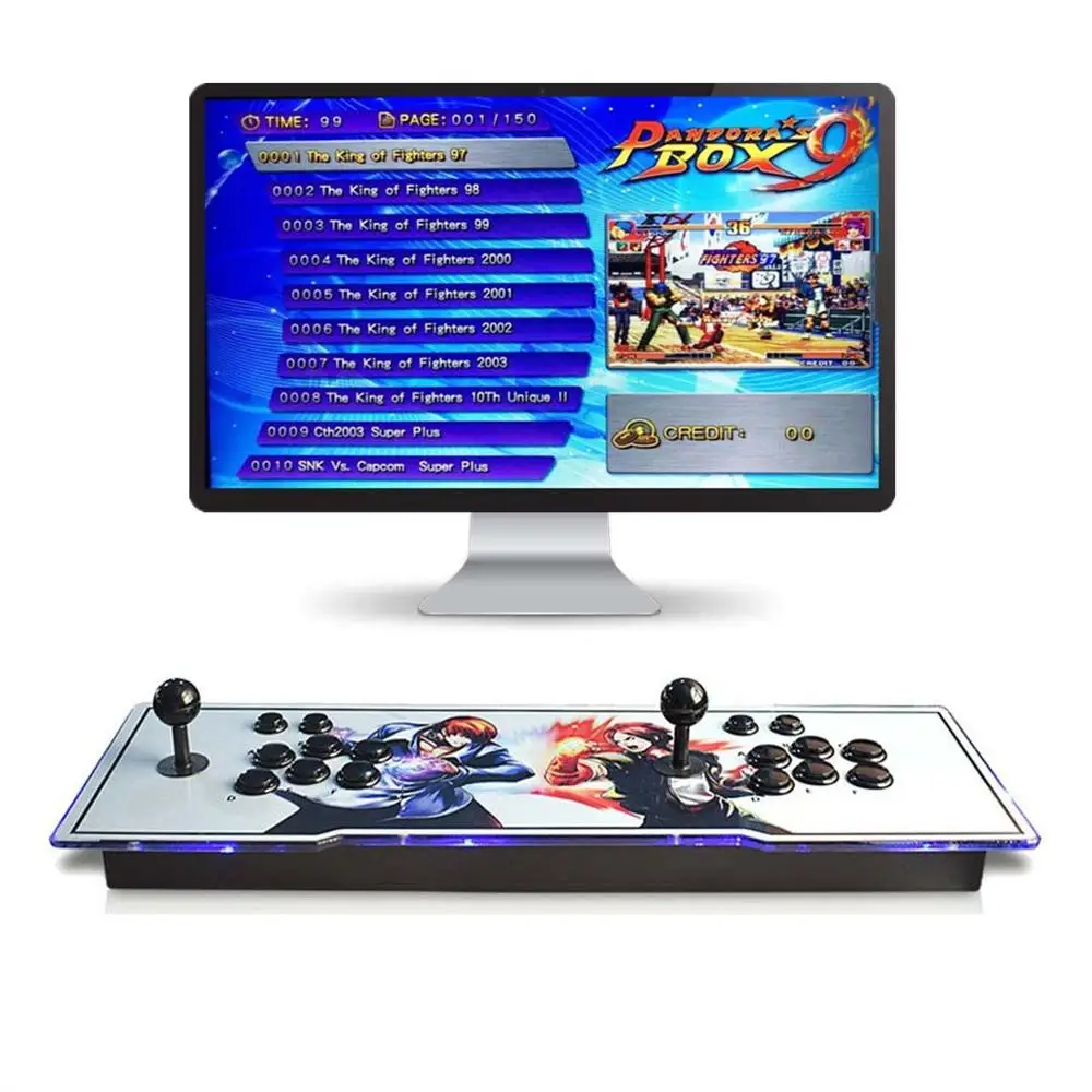 KOF Pandora Box 9D 2222 аркадная игровая консоль для ТВ ПК PS3 монитор 2 плеер управление играми Любимый список переключаемое разрешение - Цвет: KOF