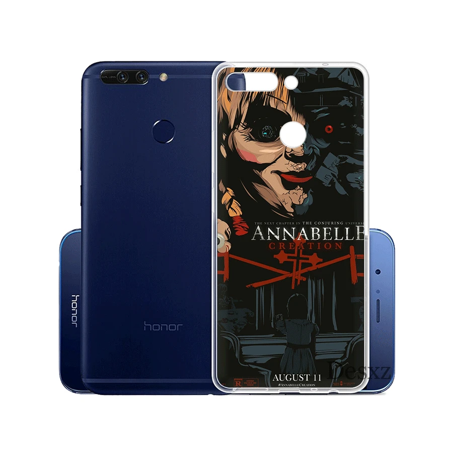 Чехол для телефона Annabelle Creation Horror Huawei Honor Note 6A 6C 7A 7X 7C Pro 8 9 10 Lite Play Shell|Чехлы-накладки|