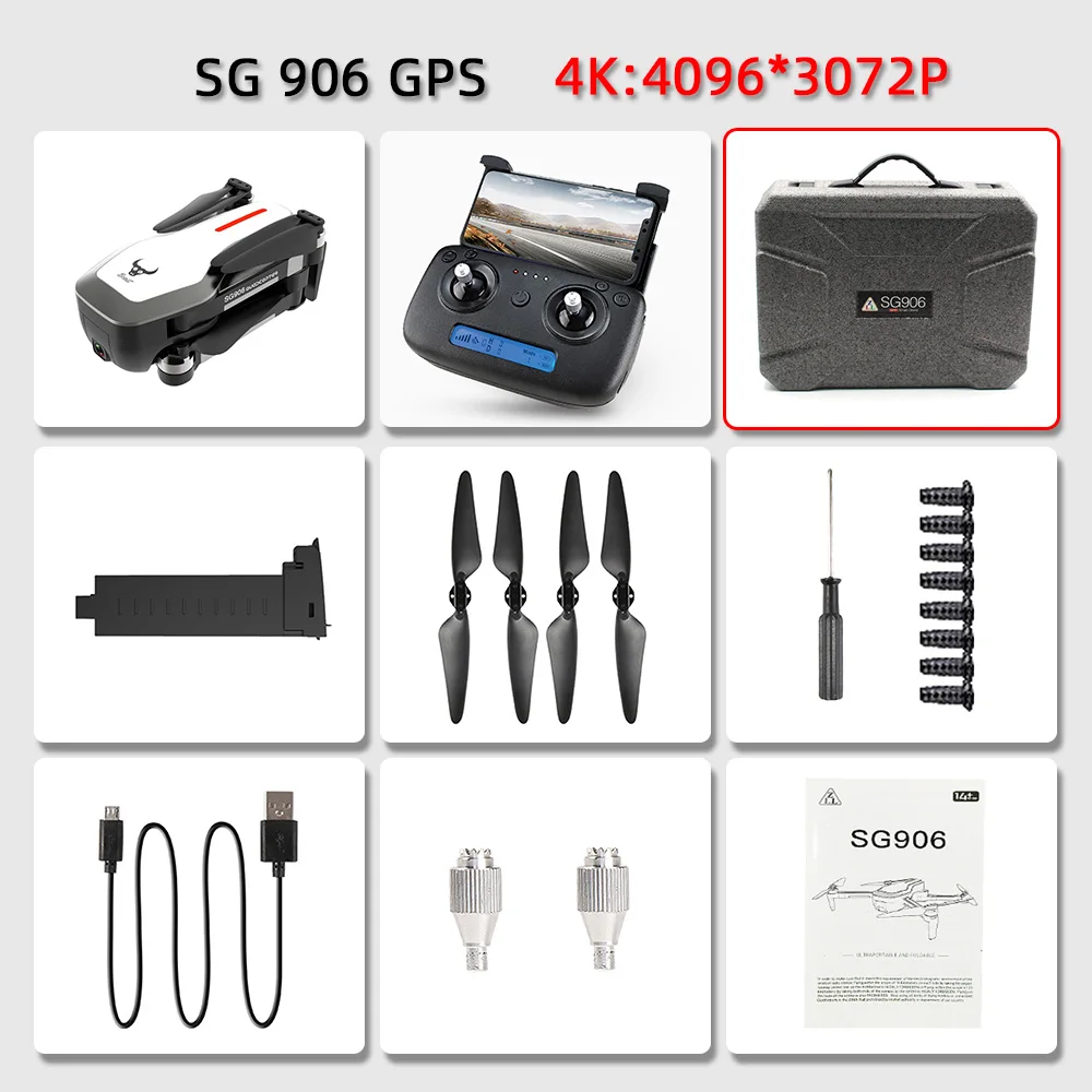 4K white foam box Дрон Дроны с камерой hd RC Дрон gps вертолет Квадрокоптер 4K Профессиональный Дрон игрушки профессиональные селфи бесщеточный - Цвет: 4K white foam box