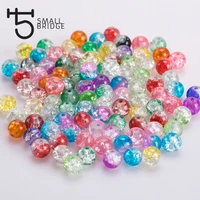 6 8mm loose round natural snow cracked beads for bracelet making diy spacer perles color crystal quartz beads wholesale p801