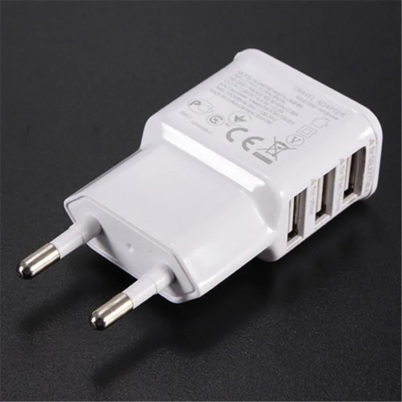 3 USB порта зарядка с питанием переменного тока Adpater настенное зарядное устройство