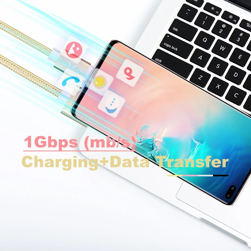 Кабель для быстрой зарядки type-C для xiaomi redmi note 7 USB-C, кабель для быстрой зарядки type-C для huawei samsung Galaxy S9 S8