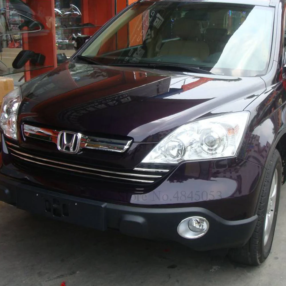 Для Хонда сrv CR-V 2007 2008 2009 2010 2011 передняя противотуманная фара рамка ABS хромированный корпус для противотуманной фары отделка молдингом