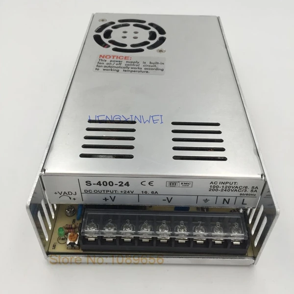 Высокое Качество Одиночный выход импульсный источник питания Блок 400W 24V 16.5A ac к dc
