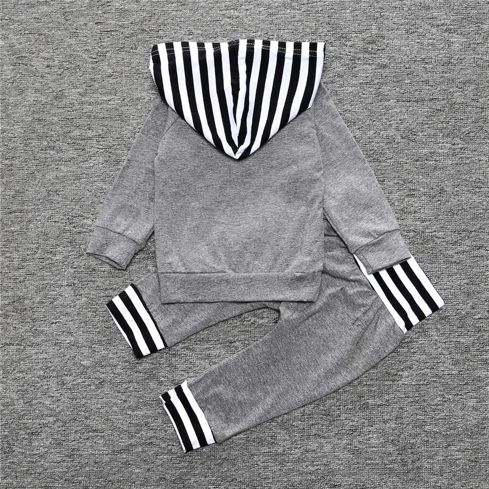 2017 Baby clothing set Boy Girl long sleeve Kids sweatshirt hoody+pants Infantil bebe clothes toddler cloth outerwear coat | Детская