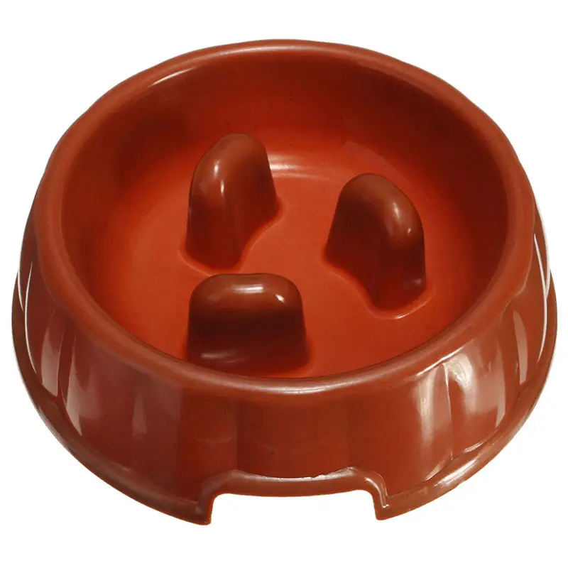Портативная пластиковая миска кормушка для собак и щенков|bowl pet|anti chokedog bowl |