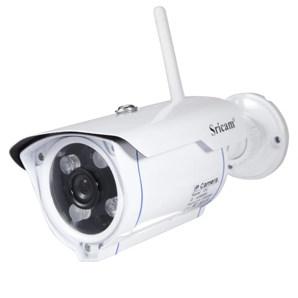 Sricam SP007 IP камера HD720 wifi Onvif 2,4 P2P для смартфона водонепроницаемый антивандальный Ondersteuning 128G SD Tf-kaart открытый