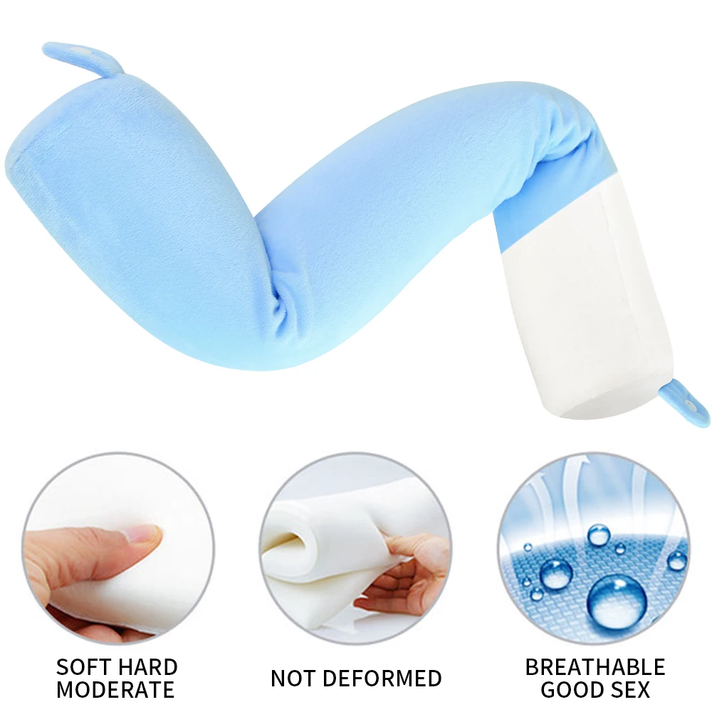 Twist Memory Foam подушка для шеи подбородок поясничная поддержка ног Регулируемая гибкая рулонная подушка подушки для путешествий домашний офис шеи Отдых