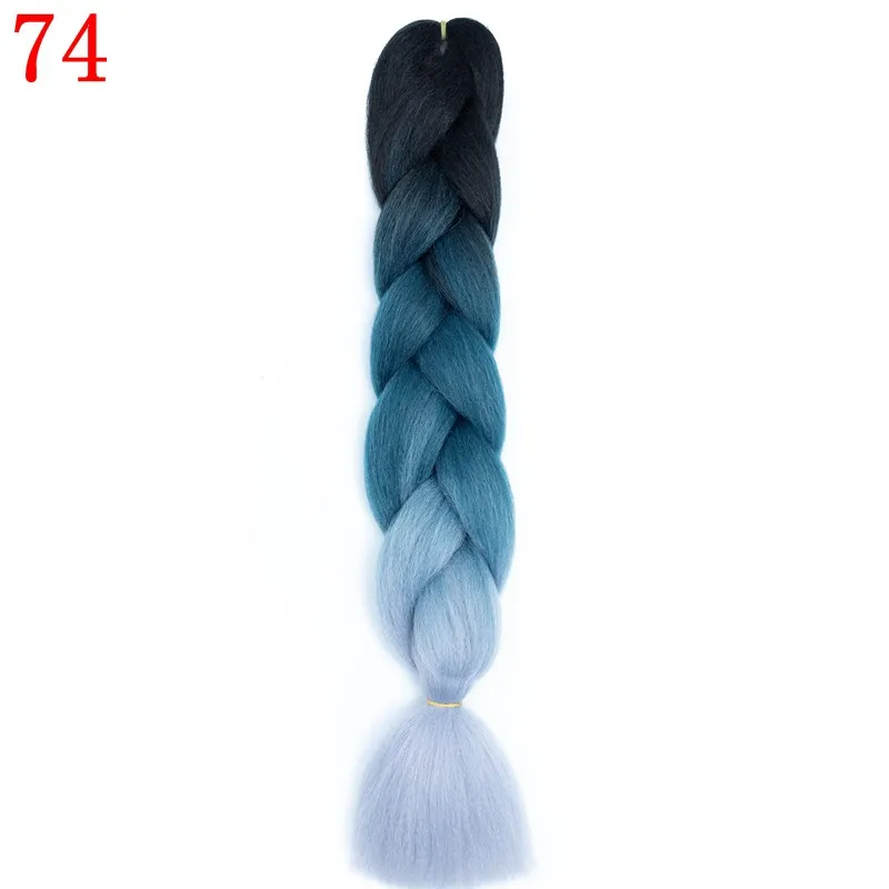 M1b/27# MERISIHAIR, 24 дюйма, Омбре, розовый, блонд, красный, синий, плетеные волосы, синтетические, вязанные волосы для наращивания, огромные косички, прически - Цвет: M1b/27#