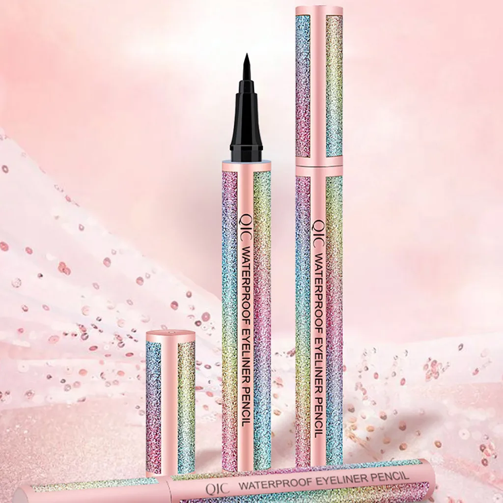 Водостойкий косметический карандаш BeautyMakeup подводка для глаз черная жидкая ручка