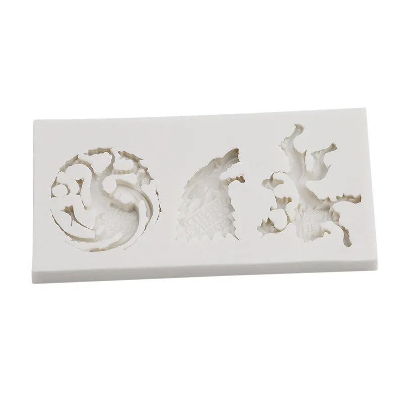 1PC Unicorn Silicone Mold Lion Dragon Wolf Fish Sun Bird Fondant Mould Cake Decorating Tools Chocolate Gumpaste | Дом и сад