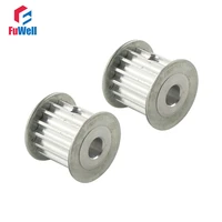 2pcs htd5m 12t timing pulley 566 35810mm bore toothed belt pulley 5mm pitch 16mm width aluminum alloy gear wheel pulley