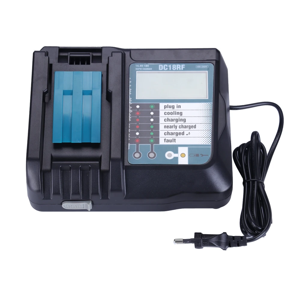 14 4 V/18 V 3.5A литий ионная батарея ЖК экран зарядное устройство для Makita BL1830 BL1815 BL1430