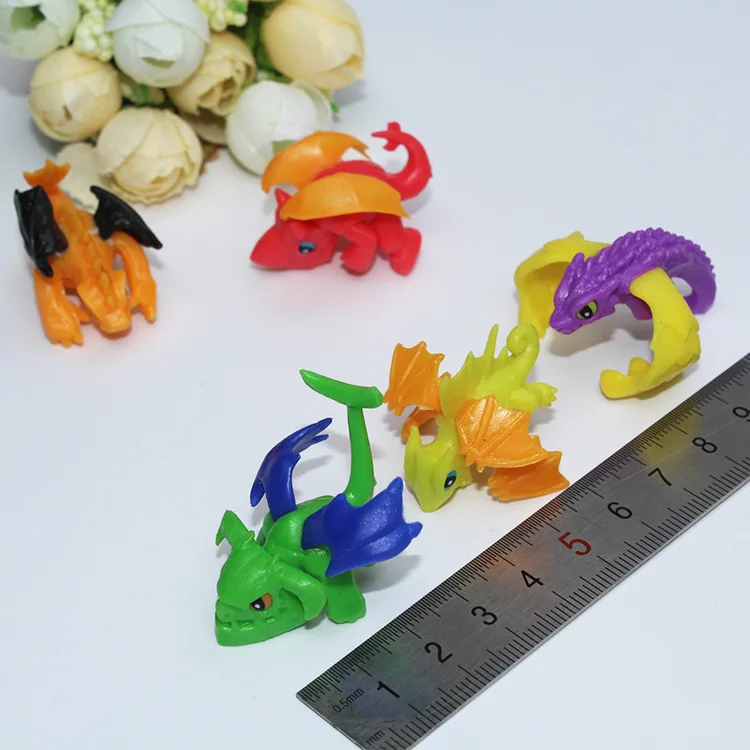 Дракон монстра Dragon Knight 10 шт./компл. 4 см различных Стиль Mini мультфильм рисунок Pocket