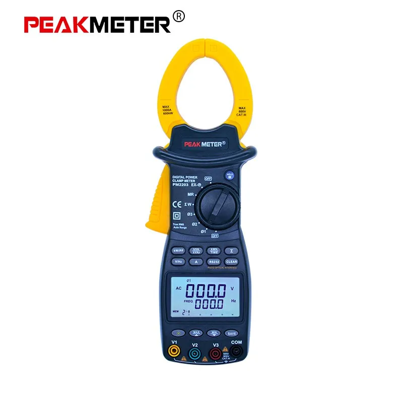 Цифровой мультиметр зажим PEAKMETER True RMS для переменного напряжения тока частоты