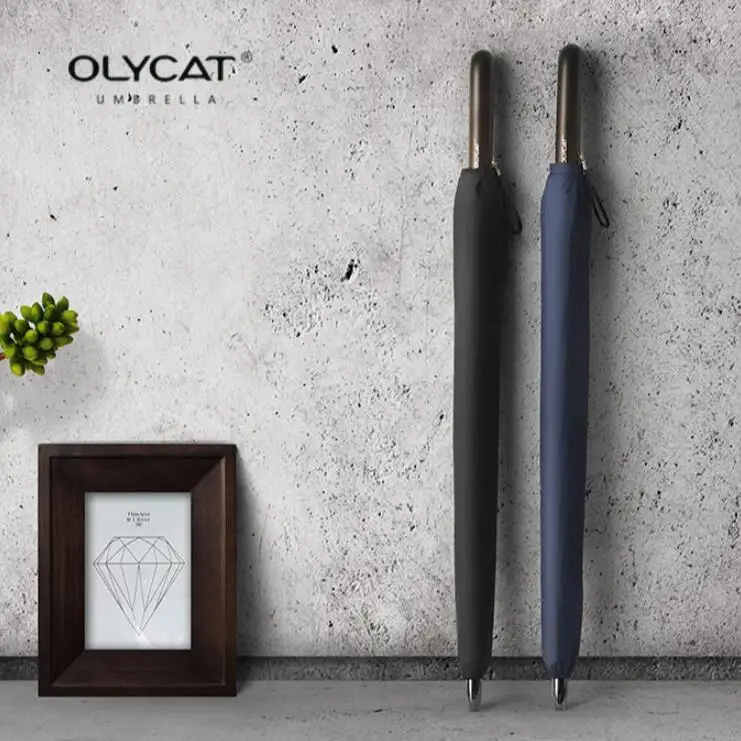 Длинный деревянный зонтик с оправой из стекловолокна лидер продаж от дождя 24K