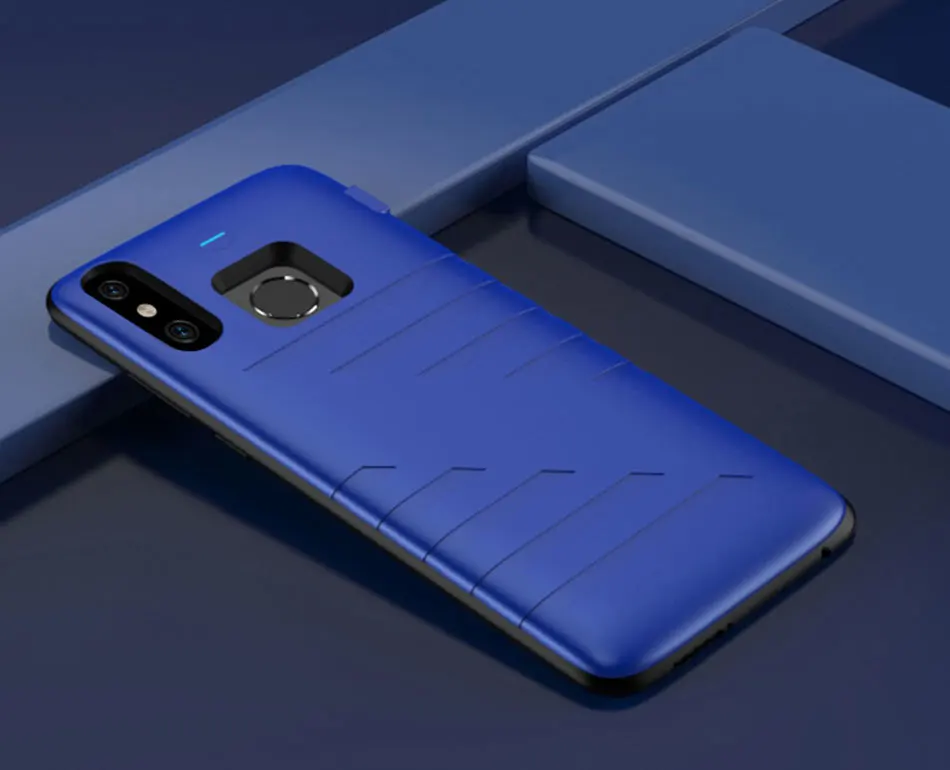 For Mi 9 Blue Внешний аккумулятор 6800 мА/ч, чехол для Xiaomi Mi 9, ультра тонкий силиконовый ударопрочный внешний аккумулятор, чехол для Xiaomi Mi 9 Global Full battery - Цвет: For Mi 9 Blue