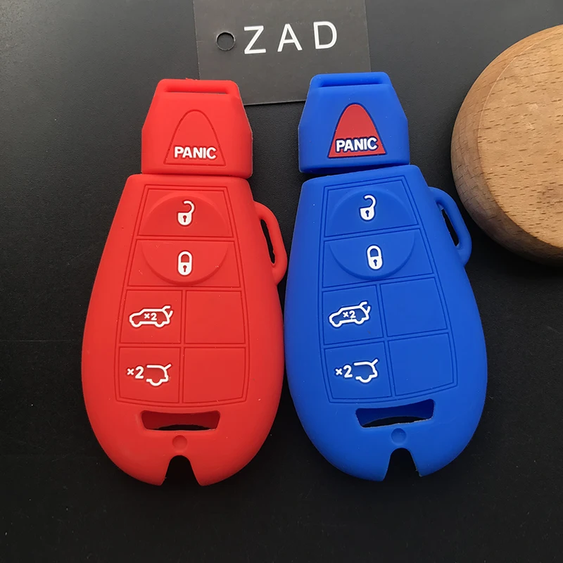 ZAD силиконовый чехол для ключей от машины Jeep For Chrysler Dodge Durango Grand Caravan Cherokee дротика