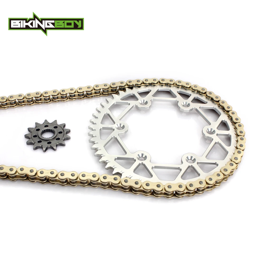 BIKINGBOY Передняя 12T Задняя 48 T 52 Звездочка 520 120L X ring цепь ДЛЯ CRF 450 R 02 16 03 04 05 06 08 09 CRF450X 15