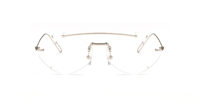 Многоугольные бескаркасные солнцезащитные очки для мужчин и женщин Модные Оттенки UV400 Винтажные Очки 47265