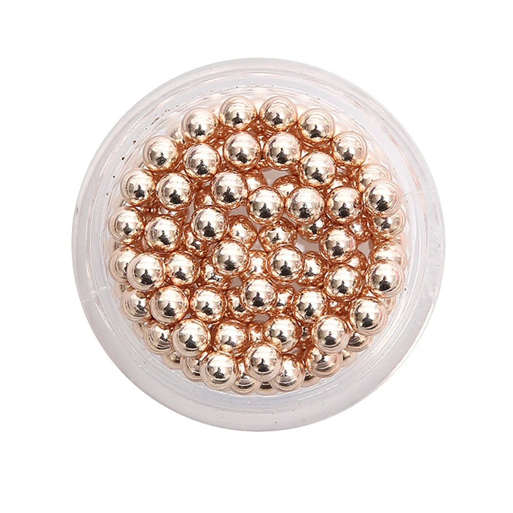 Украшения для ногтей металлические бусины розовое золото DIY 3D инструменты