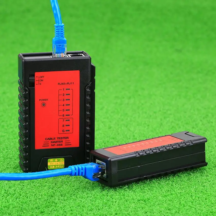 KELUSHI NF-468 телефонной сети RJ11 RJ45 Кабельный тестер Модернизированный дизайн с