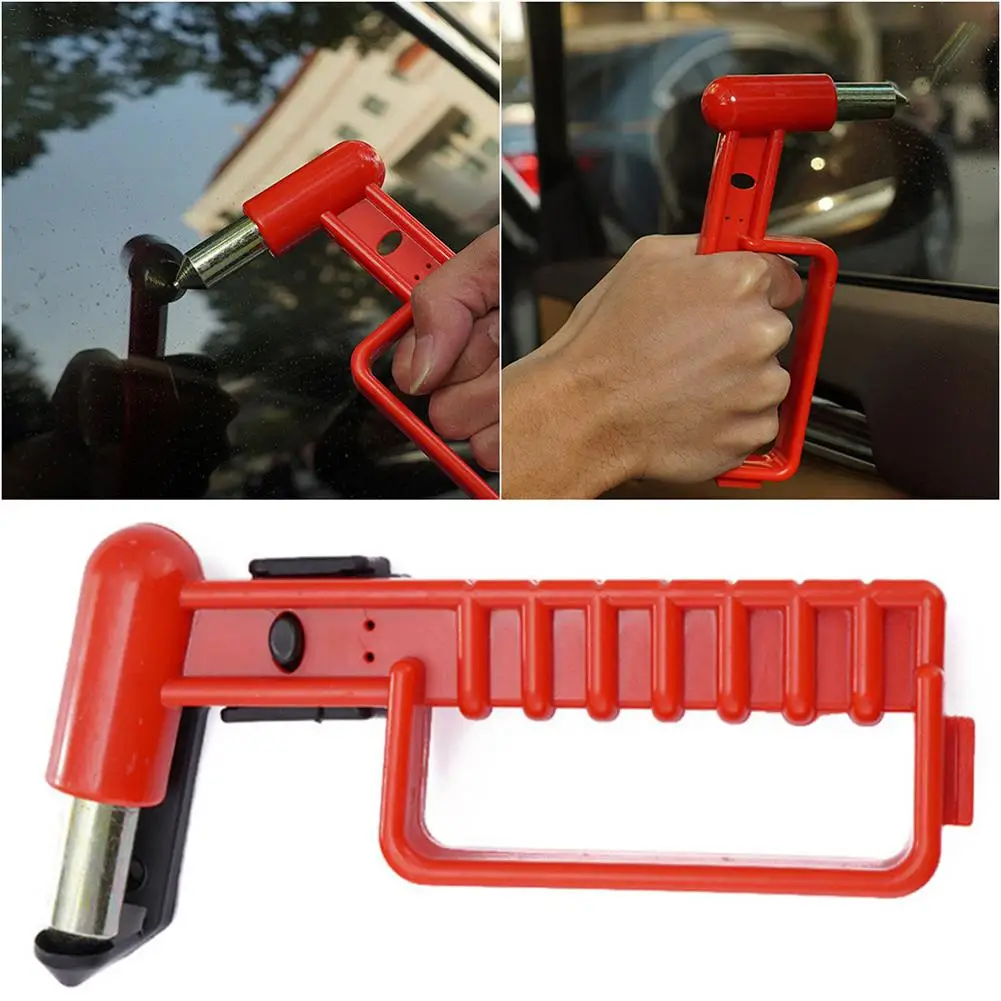 2019 Car Safety Escape Hammer Automotive Standing Aid Assist Exit Portable Support Handle With LED Light Seat Belt Cutter | Автомобили и