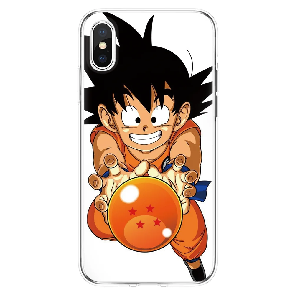 0wqiu Стильная футболка с изображением персонажей видеоигр Dragon Ball; Dragonball z чехол Гоку для iPhone X XS Max XR 6 6S 7 8 плюс 5 5S 5C 4S из термопластичного полиуретана для iPhone 11 Pro MAX чехол - Цвет: 0wqiu