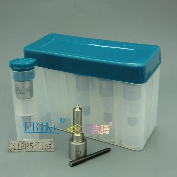 

ERIKC flat spray high pressure common rail nozzle DLLA 145 P 1738 (0433172062) and fuel injector nozzle DLLA 145P1738