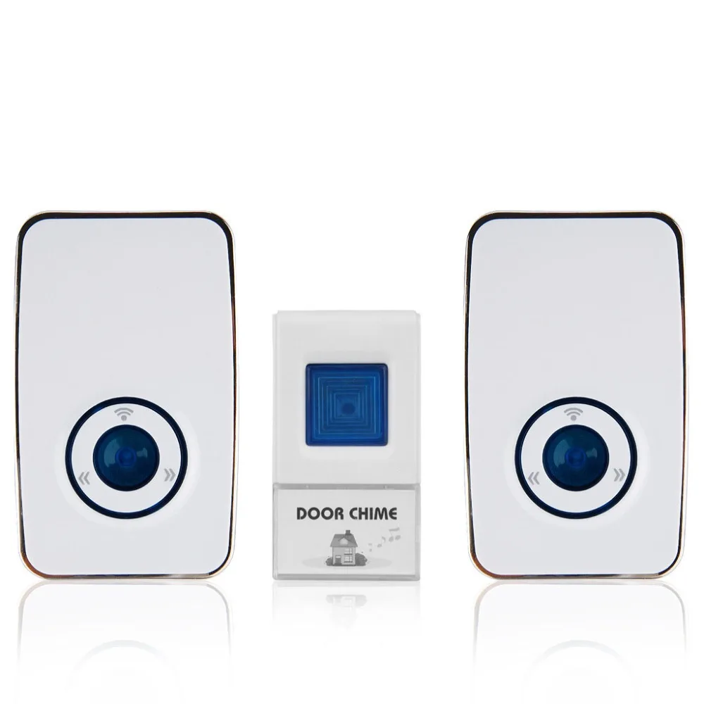 Беспроводной дверной звонок работающий на 650 футов с 2 подключаемыми приемниками