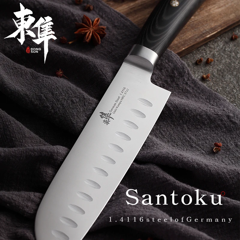 Германия импорт 1 4116 стали Santoku ножи Кливер для резки овощей|santoku knife|knife cleaverknife santoku