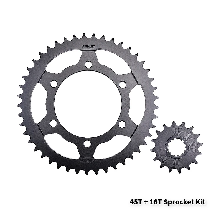 525 16T 45T 48T цепь мотоцикла и Передняя Задняя звездочка для Yamaha MT-09 MT09 MTN850 SP SR уличный Ралли/спортивный трекер 14-18 - Цвет: 16T 45T Sprocket