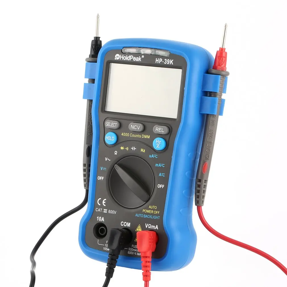 HoldPeak HP 39K Цифровой мультиметр Авто Диапазон Avometer универсальный счетчик 4000 Digs