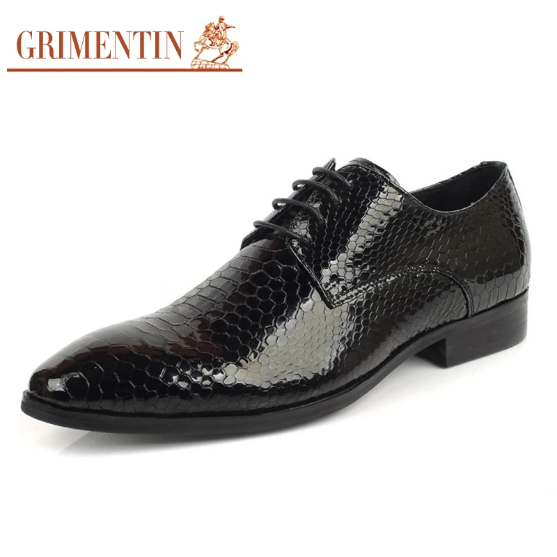 Мужская модельная обувь из натуральной кожи 2017 г. Роскошные дизайнерские черные