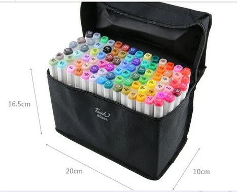 Набор маркеров с двойной головкой для художника 60 цветов маркеры рисования кисть